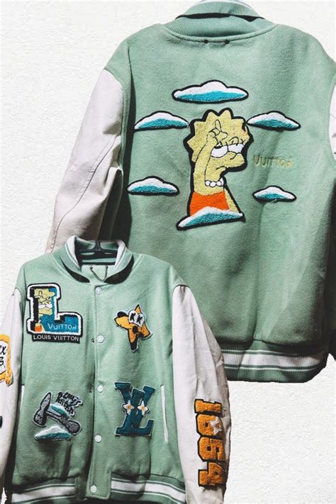 louis vuitton simpsons jacket|louis vuitton bomber jacket.